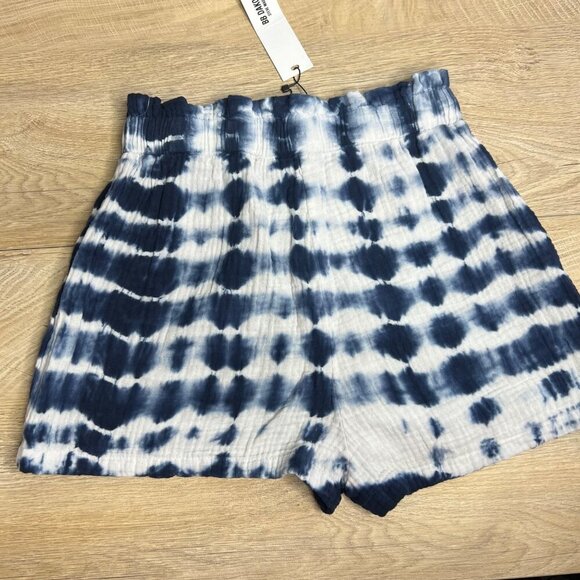 NWT BB Dakota Steve‎ Madden Brushed Cotton Tie Dye Pull On Shorts Lightweight S - Picture 7 of 7